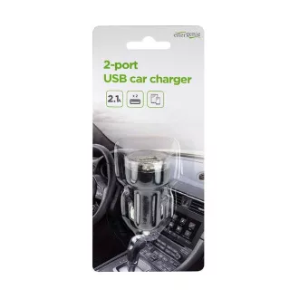 Gembird 2x USB Autoladegerät 2,1A, schwarz Gembird 2x USB Autoladegerät 2,1A, schwarz