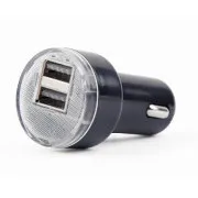 Gembird 2x USB Autoladegerät 2,1A, schwarz