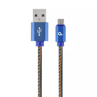 Gembird geflochtenes Denim USB-A/microUSB Kabel 1m Gembird geflochtenes Denim USB-A/microUSB Kabel 1m