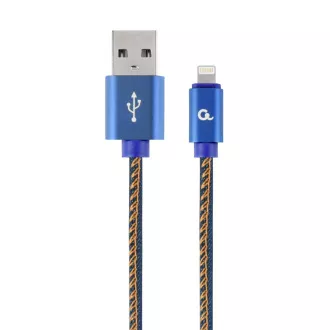Gembird geflochtenes Denim USB-A/Lightning Kabel 2m Gembird geflochtenes Denim USB-A/Lightning Kabel 2m