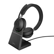 Jabra Evolve2 65/Stereo/USB/BT/Kabellos/Standfuß/Schwarz