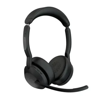 Jabra Evolve2 55/Stereo/ANC/USB-C/BT-USB/Kabellos/Ständer/Schwarz Jabra Evolve2 55/Stereo/ANC/USB-C/BT-USB/Kabellos/Ständer/Schwarz