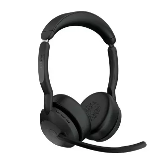 Jabra Evolve2 55/Stereo/ANC/USB-C/BT-USB/Wireless/MS/Ständer/Schwarz Jabra Evolve2 55/Stereo/ANC/USB-C/BT-USB/Wireless/MS/Ständer/Schwarz