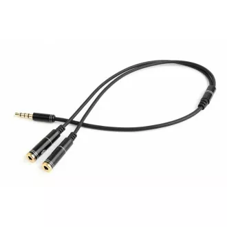 GEMBIRD 3,5 mm Klinke Audio Mikrofon Reduzierstück, 20 cm, 2xF/M, 4pin