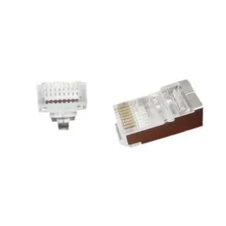 GEMBIRD Universeller modularer FTP-Durchgangsstecker 8P8C, 10 Stück GEMBIRD Universeller modularer FTP-Durchgangsstecker 8P8C, 10 Stück