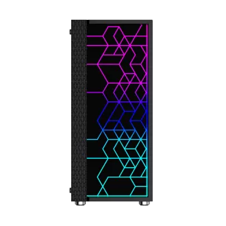 Gembird Computer Fornax 2500 ARGB/Midi Tower/Transparent/Schwarz Gembird Computer Fornax 2500 ARGB/Midi Tower/Transparent/Schwarz