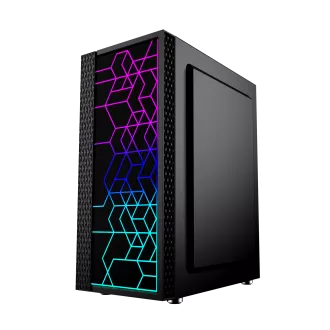 Gembird Computer Fornax 2500 ARGB/Midi Tower/Transparent/Schwarz Gembird Computer Fornax 2500 ARGB/Midi Tower/Transparent/Schwarz