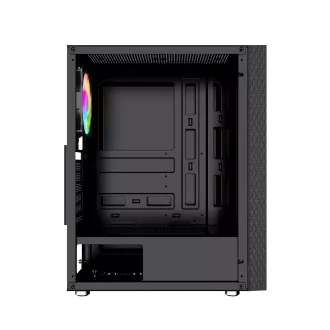 Gembird Computer Fornax 2500 ARGB/Midi Tower/Transparent/Schwarz Gembird Computer Fornax 2500 ARGB/Midi Tower/Transparent/Schwarz
