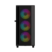 Gembird Fornax 4000 ARGB/Midi Tower/Transparent/Schwarz