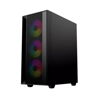 Gembird Fornax 4000 ARGB/Midi Tower/Transparent/Schwarz Gembird Fornax 4000 ARGB/Midi Tower/Transparent/Schwarz
