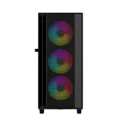 Gembird Fornax 4000 ARGB/Midi Tower/Transparent/Schwarz