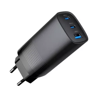 GEMBIRD PD Ladegerät 1xUSB-A 2xUSB-C 67W schwarz GEMBIRD PD Ladegerät 1xUSB-A 2xUSB-C 67W schwarz