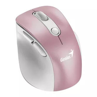 Genius Ergo 9000S Pro/Ergonomisch/Optisch/Rechtshänder/2 400 DPI/USB BT/Pink