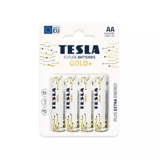 TESLA - AA GOLD Batterien, 4 Stück, LR06 TESLA - AA GOLD Batterien, 4 Stück, LR06