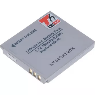 Akku T6 Power Canon NB-4L, 700mAh, 2,6Wh Akku T6 Power Canon NB-4L, 700mAh, 2,6Wh