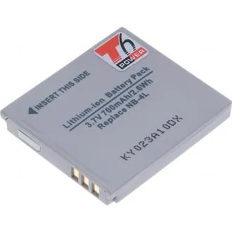T6 Power-Akku für Canon NB-4L, 700 mAh, 2,6 Wh T6 Power-Akku für Canon NB-4L, 700 mAh, 2,6 Wh