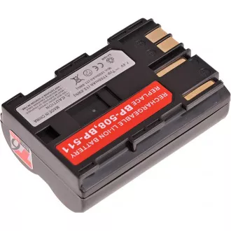 Akku T6 Power Canon BP-508, BP-511, BP-511A, BP-512, BP-514, 1600mAh, 11,8Wh, braun