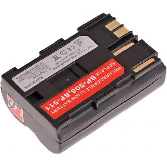 Akku T6 Power Canon BP-508, BP-511, BP-511A, BP-512, BP-514, 1600mAh, 11,8Wh, braun