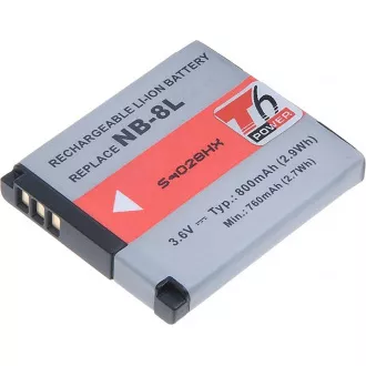 Akku T6 Power für Canon NB-8L, 700mAh, 2,6Wh
