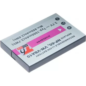 Akku T6 Power NP-60, KLIC-5000, NP-30, LI-20B, A1812A, L1812A, L1812B, 1000mAh, 3.7Wh Akku T6 Power NP-60, KLIC-5000, NP-30, LI-20B, A1812A, L1812A, L1812B, 1000mAh, 3.7Wh