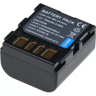 Akku T6 Power JVC BN-VF707U, BN-VF707, 750mAh, 5,4Wh, grau Akku T6 Power JVC BN-VF707U, BN-VF707, 750mAh, 5,4Wh, grau
