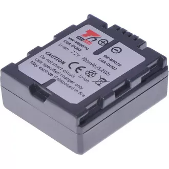 T6 Power-Akku für Panasonic VW-VBD070, CGA-DU07, CGR-DU07, Hitachi DZ-BP07S, 720 mAh, 5,2 Wh T6 Power-Akku für Panasonic VW-VBD070, CGA-DU07, CGR-DU07, Hitachi DZ-BP07S, 720 mAh, 5,2 Wh
