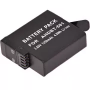 Akku T6 Power für GoPro Hero5, Hero6 Black, AHDBT-501, AABAT-001, 601-10197-000, 1250mAh, 4,8Wh