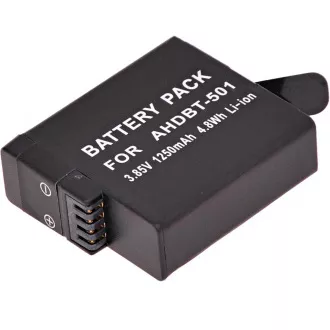 Akku T6 Power für GoPro Hero5, Hero6 Black, AHDBT-501, AABAT-001, 601-10197-000, 1250mAh, 4,8Wh