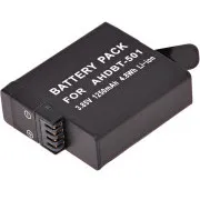 Akku T6 Power für GoPro Hero5, Hero6 Black, AHDBT-501, AABAT-001, 601-10197-000, 1250mAh, 4,8Wh