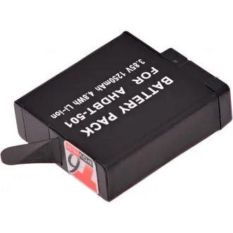 Akku T6 Power für GoPro Hero5, Hero6 Black, AHDBT-501, AABAT-001, 601-10197-000, 1250mAh, 4,8Wh