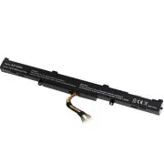Akku T6 Power für Asus X450J, X550Z, X750J, X751L, X751LA, X751MA, 2600mAh, 37Wh, 4Zellen, Li-ion
