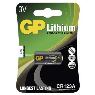 Lithium-Batterie GP CR123A – 1 Stück Lithium-Batterie GP CR123A – 1 Stück