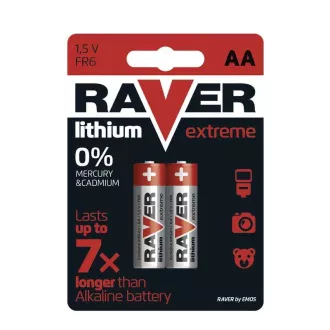 Lithium-Batterie RAVER 2x AA Lithium-Batterie RAVER 2x AA