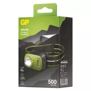 Wiederaufladbare LED-Stirnlampe GP Xplor PHR17, 500 lm
