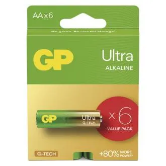 GP Alkaline-Batterien ULTRA AA (LR6)- 6 Stück