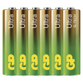 GP Alkaline-Batterien ULTRA AA (LR6)- 6 Stück