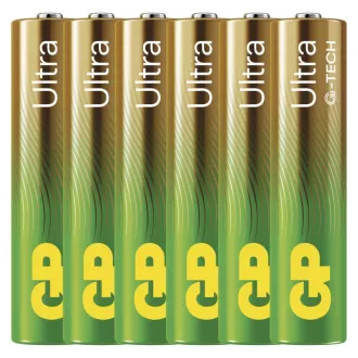GP Alkaline-Batterien ULTRA AAA (LR03)- 6 Stück