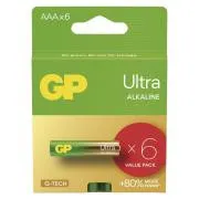 GP Alkaline-Batterien ULTRA AAA (LR03)- 6 Stück