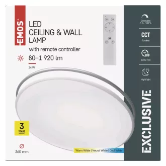 EMOS Wandleuchte mit Fernbedienung ZM5165 (35cm)