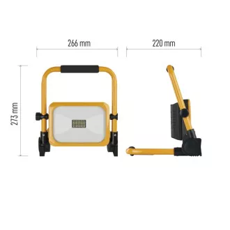 EMOS TRAGBARER WIEDERAUFLADBARER LED-SCHEINWERFER AKKO 20W, 2000LM, IP54 EMOS TRAGBARER WIEDERAUFLADBARER LED-SCHEINWERFER AKKO 20W, 2000LM, IP54