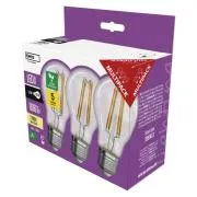 LED-Glühbirne A60/E27/3,8W/60W/806lm/warmweiß,3Stück