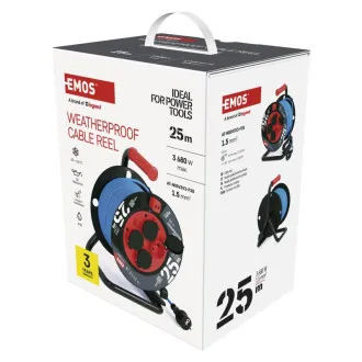 EMOS TROMMEL 4Z 25M 1,5MM FROSTSCHUTZ PVC KABEL