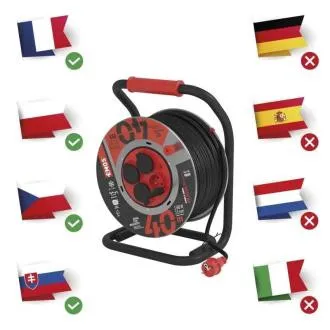 EMOS TROMMEL METALL 4Z 40M 2,5MM GUMMI/NEOPREN EMOS TROMMEL METALL 4Z 40M 2,5MM GUMMI/NEOPREN