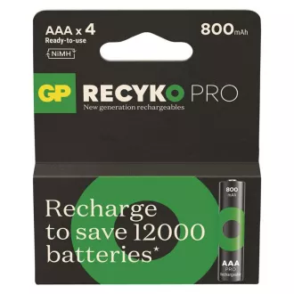 GP Wiederaufladbare Batterie. ReCyko Pro AAA (HR03) 800mAh- 4Stück GP Wiederaufladbare Batterie. ReCyko Pro AAA (HR03) 800mAh- 4Stück