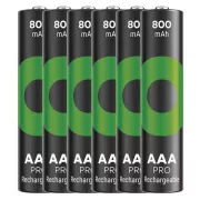 GP Wiederaufladbare Batterie. ReCyko Pro AAA (HR03) 800mAh - 6 Stück
