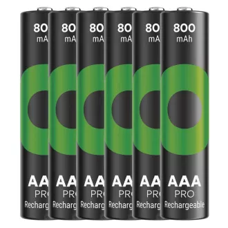 GP Wiederaufladbare Batterie. ReCyko Pro AAA (HR03) 800mAh - 6 Stück