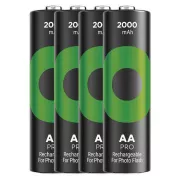 GP Wiederaufladbarer ReCyko Pro Fotoblitz AA 2000mAh-4 Stck.