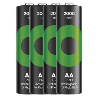 GP Wiederaufladbarer ReCyko Pro Fotoblitz AA 2000mAh-4 Stck. GP Wiederaufladbarer ReCyko Pro Fotoblitz AA 2000mAh-4 Stck.