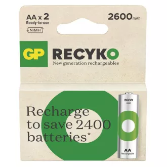 GP Wiederaufladbare Batterie. ReCyko 2600 AA (HR6) - 2St. GP Wiederaufladbare Batterie. ReCyko 2600 AA (HR6) - 2St.