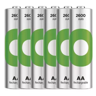 GP Wiederaufladbare Batterie. ReCyko 2600 AA (HR6) - 6 Stück